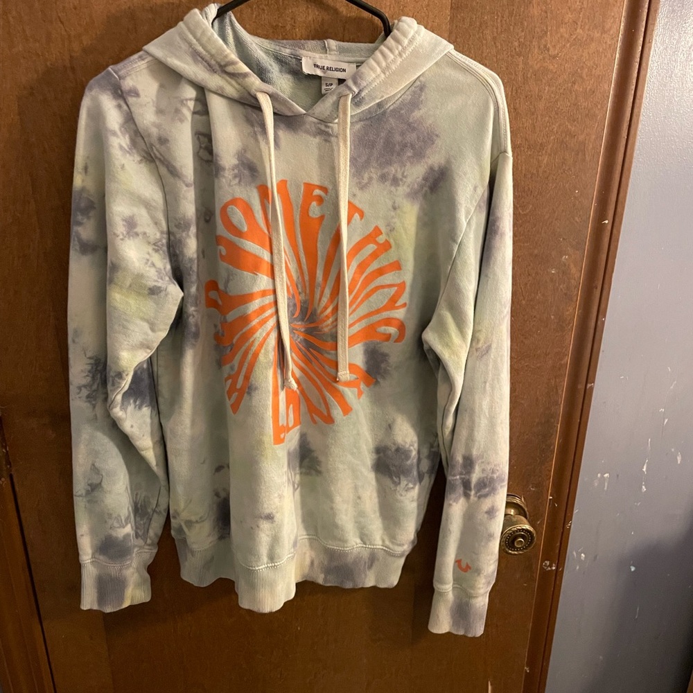 True‎ Religion Tie Dyed hoodie Sweatshirt